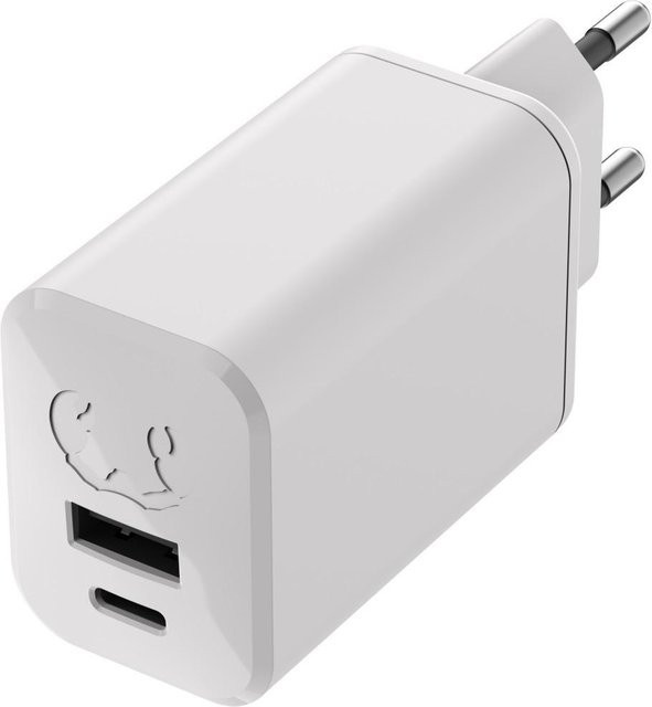 Fresh N Rebel Mini GaN Ladegerät mit USB-C und USB-A, 65W, Ice Grey - Bild 1