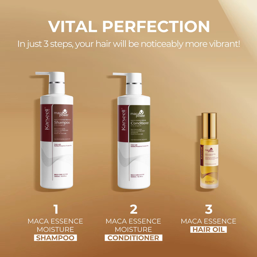 Karseell Collagen Argan Haaröl, Shampoo und Conditioner, Trockenes Haar - Bild 2
