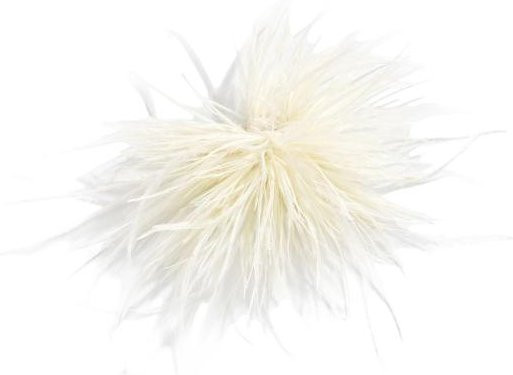 Brosckennadel Damen, Federdesign, beige - Bild 1