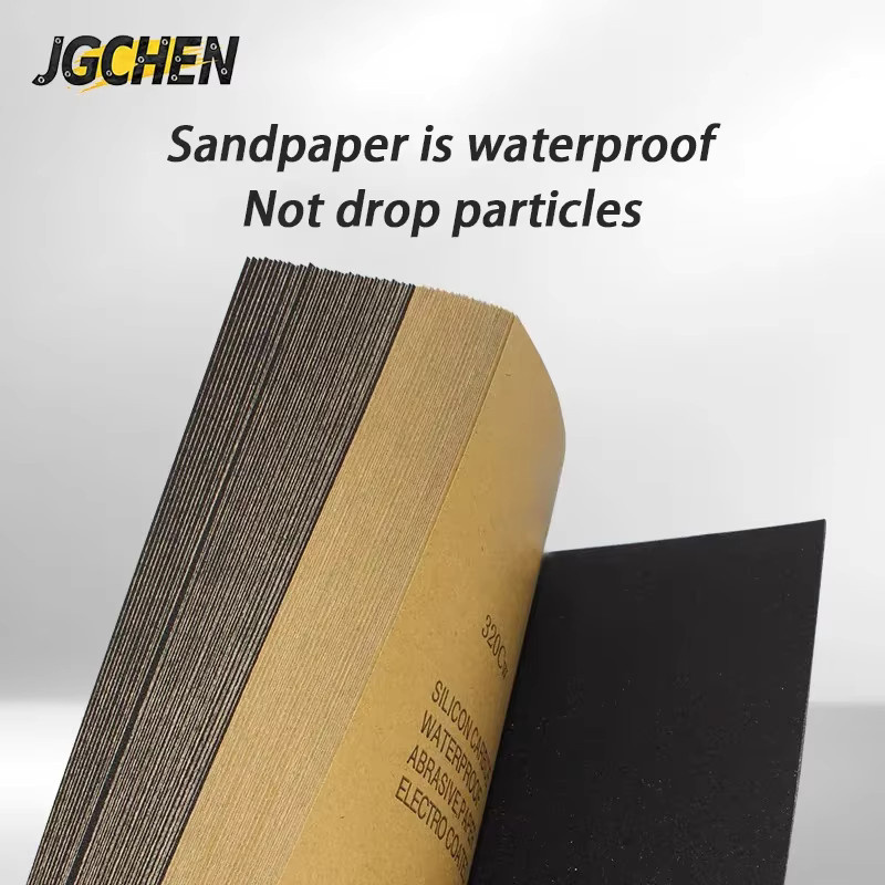 XMSJ Siliziumkarbid-Schleifpapier für Holz und Metall, wasserfest für Nass- und Trockenschleifen, B: 28,0 cm, H: 23,0 cm - Bild 2