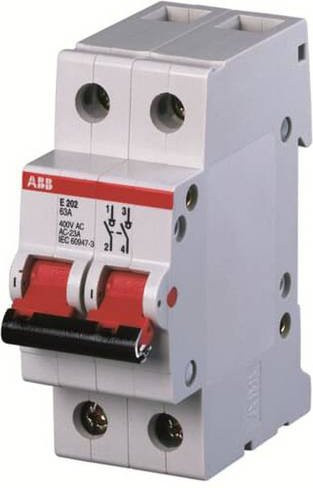 ABB 2CDE282001R0040 E202/40R Lasttrennschalter 2polig grau - Bild 1