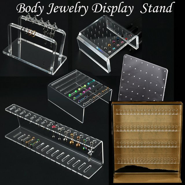 Multifunktionales Schmuck Display Board aus Acryl in Transparent, ideal zur Aufbewahrung von Ohrringen, Piercings und Studs von Rafflesia - Bild 1