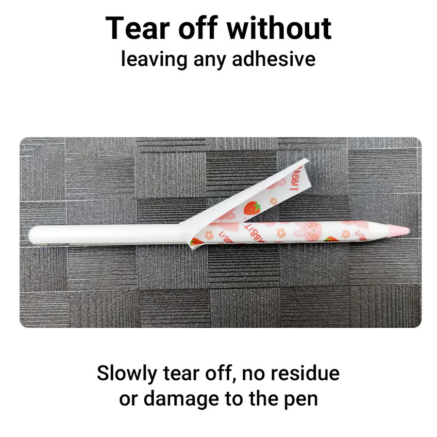 Kardeem Aufkleber-Schutzfolie für Apple Pencil 2. Generation mit Tier-, Bären-, Panda-, Hasen-, Frucht- und Blumen-Motiven, Multicolor - Bild 3