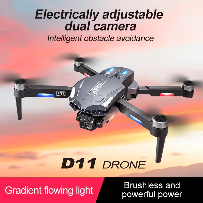 Lenovo D11 GPS-Drohne mit 8K Aerial HD Dual-Kamera, bürstenlosem Motor und omnidirektionaler Hindernisvermeidung in Schwarz oder Gelb - Bild 2