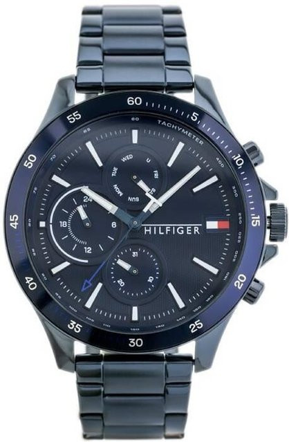 Tommy Hilfiger Herrenuhr, Analoguhr, Edelstahl, Schwarz, Rund - Bild 1