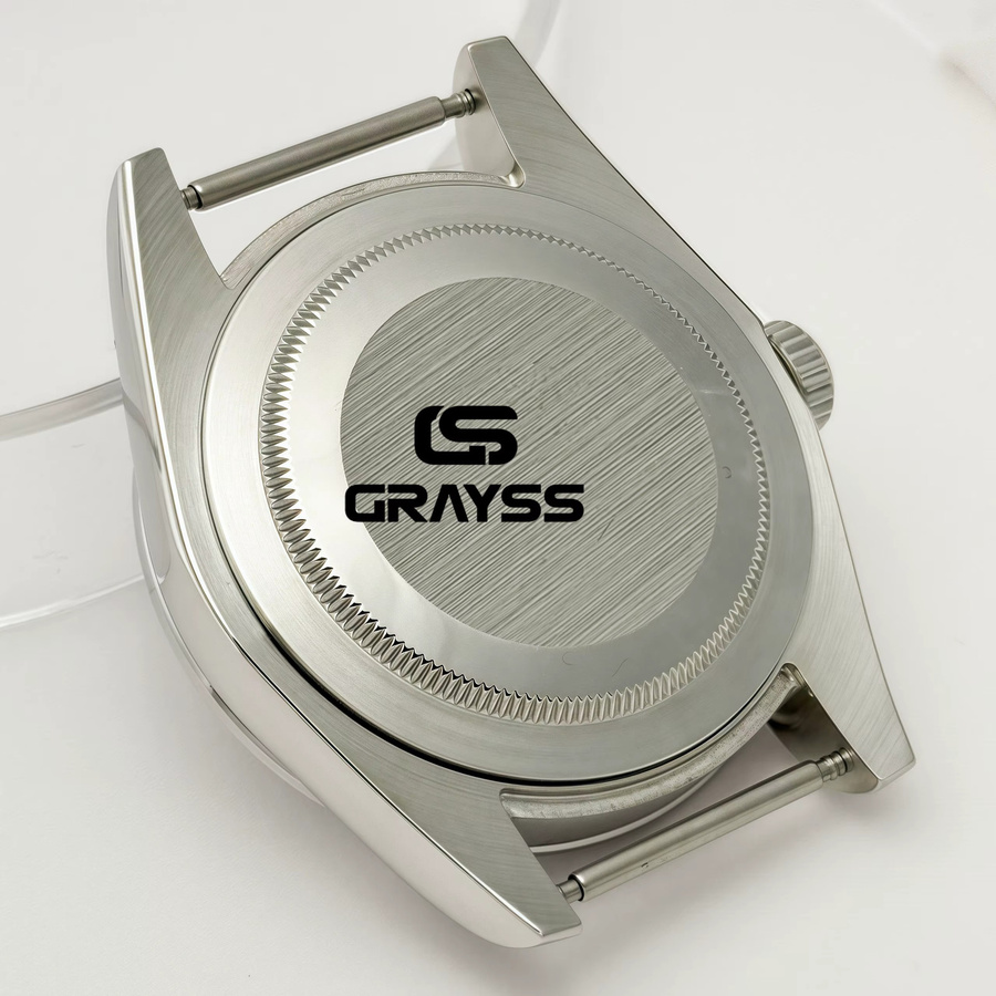 GRAYSS Uhrengehäuse Edelstahl, Silber, Saphirglas, Unisex - Bild 2
