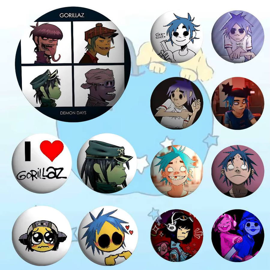 52TOYS Pin Brooch, Metal, G-Gorillazs Badges - Bild 3