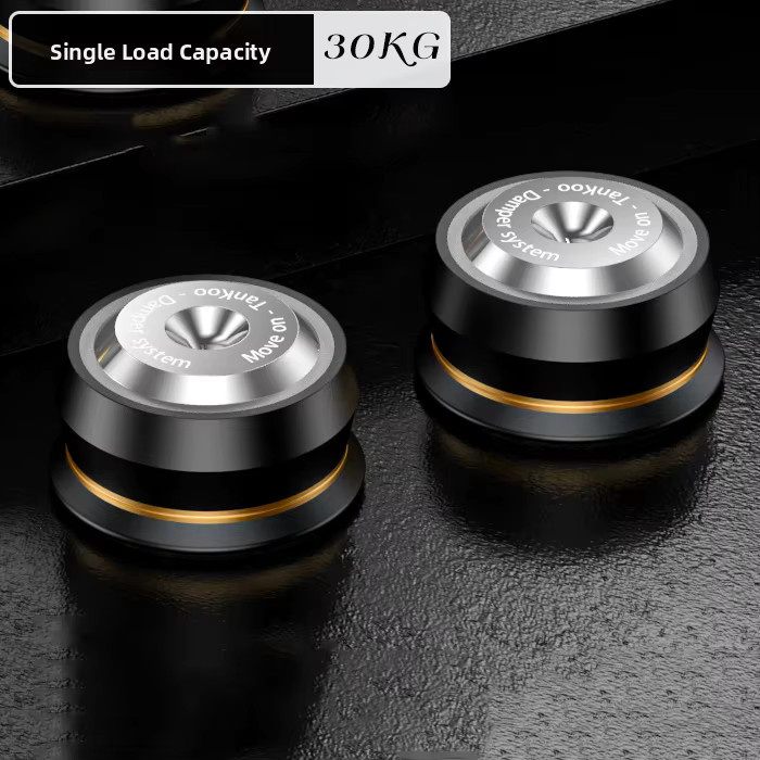 MUSIKKEN Isolationsfüße für Lautsprecher in Schwarz oder Silber zur Bass-Optimierung für AMP-Dekodierung und CD-Player - Bild 3