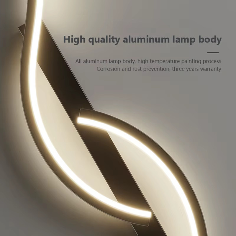 Moderne LED Wandleuchte DARHYN aus Aluminium in Weiß mit warmweißem Licht für Wohnzimmer, Schlafzimmer und Flur - Bild 4