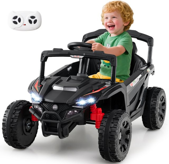GOFLAME Elektrischer UTV-Truck, Elektroauto für Kinder, mit Fernbedienung, LED-Lichter, Musik, Hupe & Federung, ab 3 Jahre - Bild 1