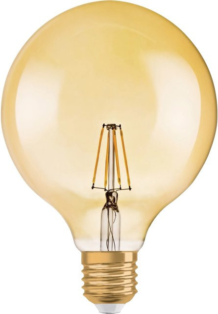 Osram LED-Leuchtmittel E27 Globeform in Gold, 6,5 W, warmweiß, H x Ø: 16,8 x 12,4 cm - Bild 1