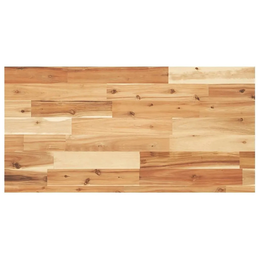 vidaXL Schweberegal aus Akazien-Massivholz, braun, B/T/H: 100 x 40 x 4 cm - Bild 2