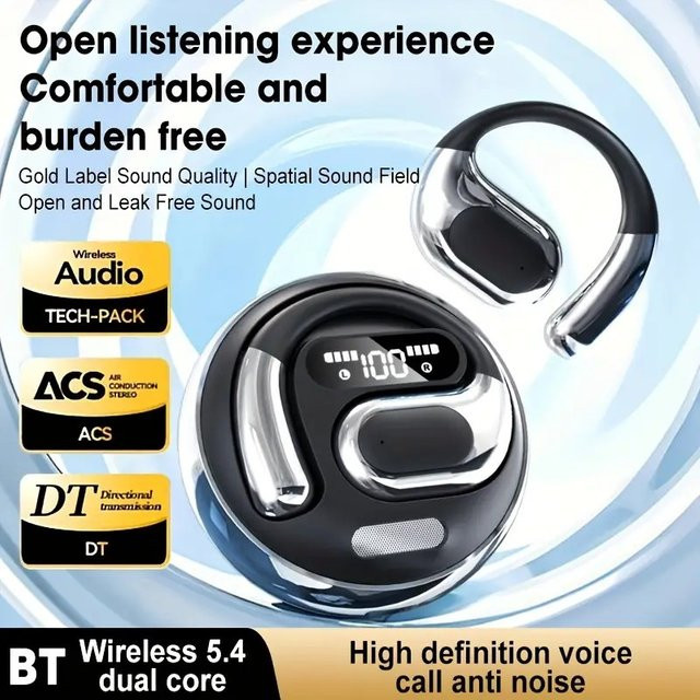 Apple AirPods True Wireless Bluetooth Kopfhörer mit Dual-Mikrofon und Dual-Filter-System in Schwarz - Bild 1