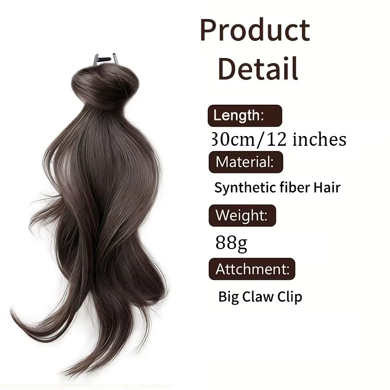 LUPU Ponytail-Verlängerung, 12 Zoll, lockig, Damen - Bild 3