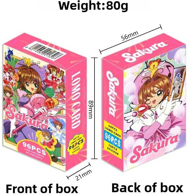 Binchi Cultural Supplies Sakura 96 Zweiseitige Kleine Karten, LOMO-Karten, ab 14 Jahren - Bild 1