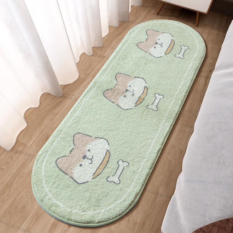 Kinder Teppich mit Herz-Motiv für das Schlafzimmer, rutschfest und schmutzabweisend, B/B: 60 x 120 cm - Bild 2