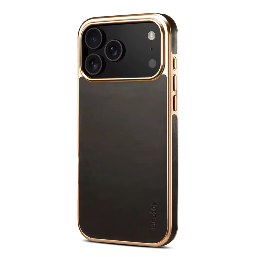 Luxuriöse Handyhülle aus echtem Leder mit Ölwachs-Textur für iPhone 17 Pro Max 16 15 14 13 12, stoßfeste Schutzhülle in Schwarz - Bild 3