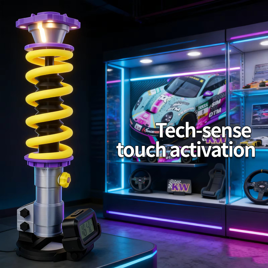 DLY Schreibtischlampe im Industriestil mit Touch-Funktion und USB-Anschluss, dekoratives Nachtlicht in Rot und Mehrfarbig für das Kinderzimmer - Bild 4