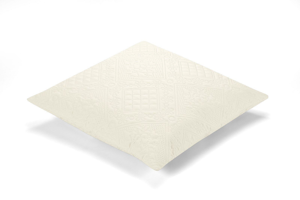 Ibena Nancy Kissenbezug Set für Dekokissen und Kuschelkissen, 2 Stück, Farbe: Wollweiß, B/T: 50 x 50 cm - Bild 1