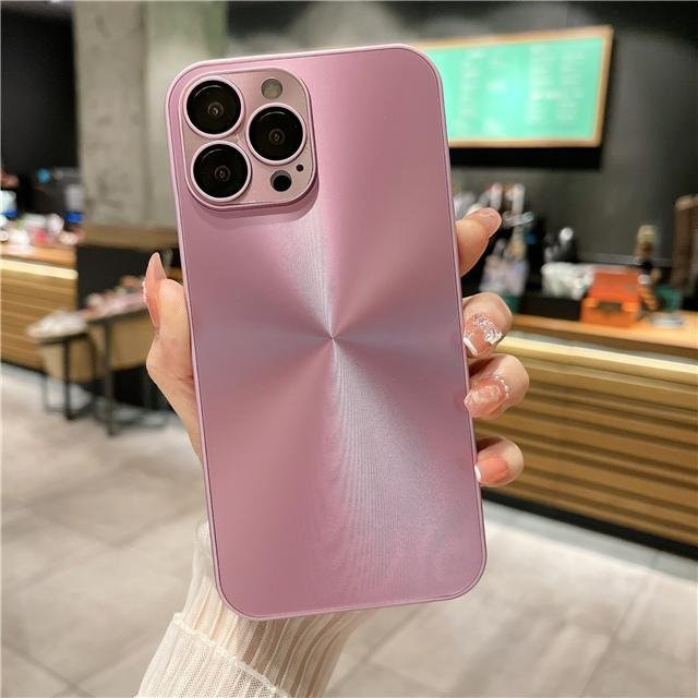 Yiran Handyhülle mit schillernden CD-Linien und Linsenschutz für iPhone 16 Pro Max, iPhone 15, 14, 13, 12, 11 sowie Plus Modelle in Pink - Bild 1