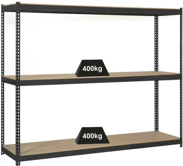 PROREGAL Schwerlastregal Mid Wood Yeti in Anthrazit, H x B x T: 150 x 120 x 60 cm - Bild 1