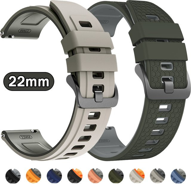 Fossil Uhrenarmband Silikon, 22 mm, Unisex - Bild 1
