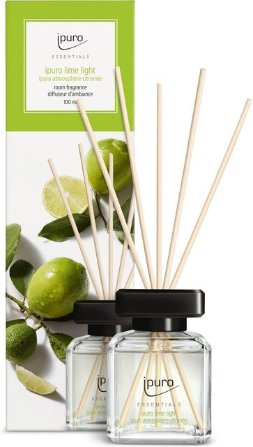 ipuro ESSENTIALS Reed Diffuser Raumduft Lime Light, blumig, 100 ml - Bild 1