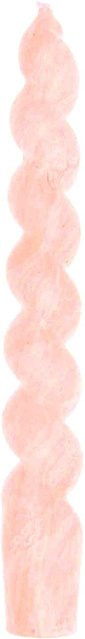 Rico Design Spiralkerze marmoriert in Lachs, Durchmesser: 2,4 cm, Höhe: 18,5 cm - Bild 1