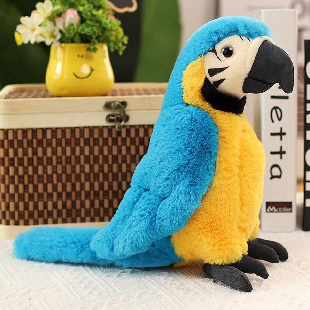 Yiran toy Papageien-Plüschtier, Ara-Puppe, 25cm, bunt/mehrfarbig - Bild 1