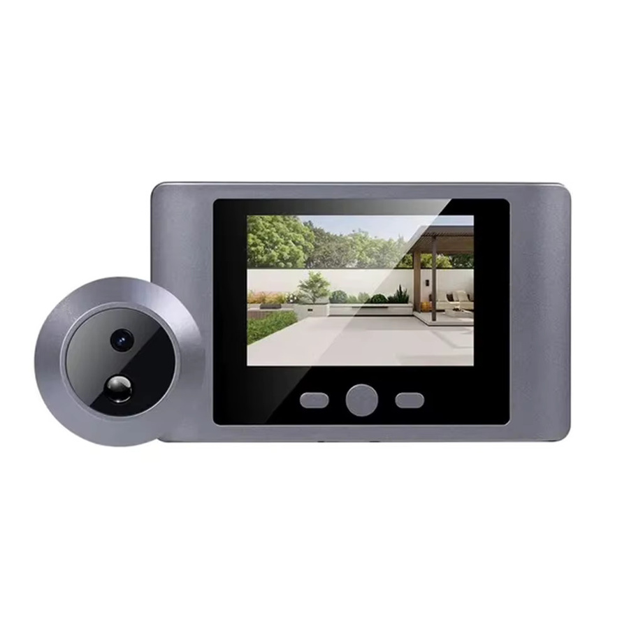 ALLOET Mini-Spionkamera für Türen mit PIR-Bewegungserkennung und 2,8 Zoll Display in Grau mit Wi-Fi - Bild 2