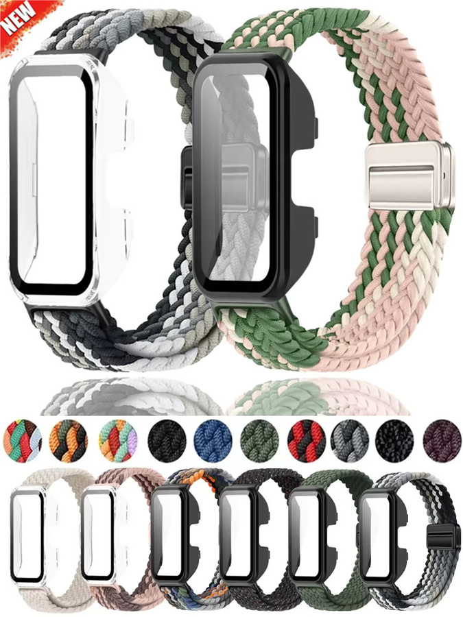Huawei Uhrenarmband Nylon, magnetisch, geflochten, Multicolor, Unisex - Bild 5