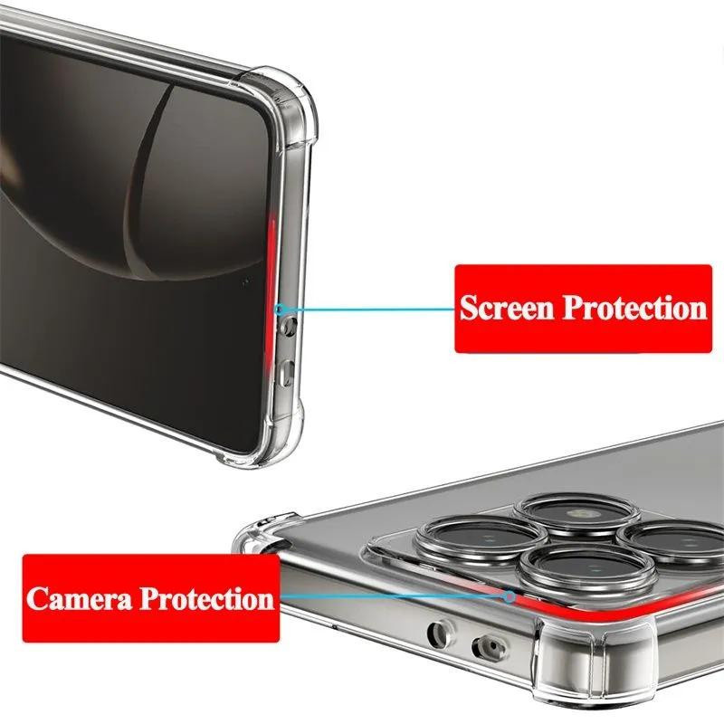 Stoßfeste Schutzhülle für Xiaomi 14 Pro und 14T Pro, transparente Bumper Case mit verstärkten Ecken - Bild 2