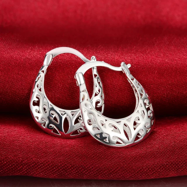Ohrringe 925 Sterlingsilber, Blumen, Damen - Bild 1