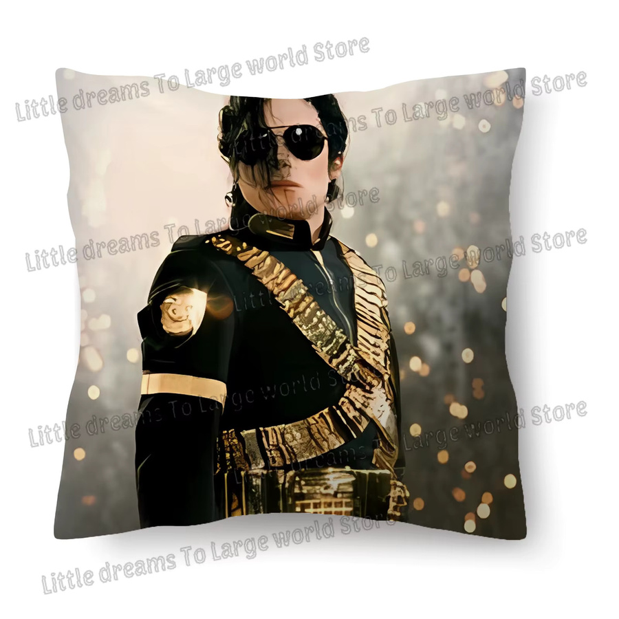 Dekorativer Michael Jackson Kissenbezug von Potdemiel, quadratisch, Mehrfarbig, B/B: 45 x 45 cm - Bild 2