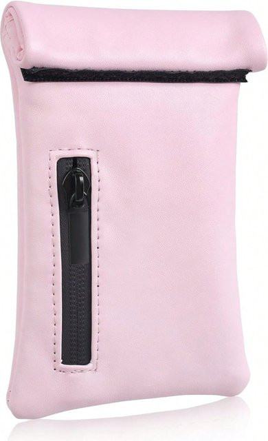 Geruchssichere Aufbewahrungstasche aus PU-Leder von JBNG in Schwarz oder Pink - Bild 1