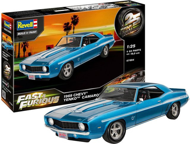 Revell Fast & Furious Chevrolet Camaro Yenko 1969, Modellauto, 1:25 - Bild 1