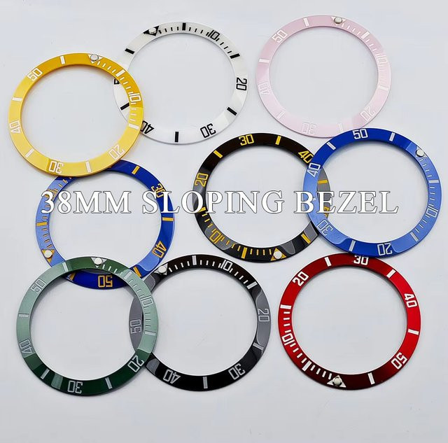 Uhrenlünetten-Einsatz Keramik, 38 mm, Taucheruhr, Unisex - Bild 1