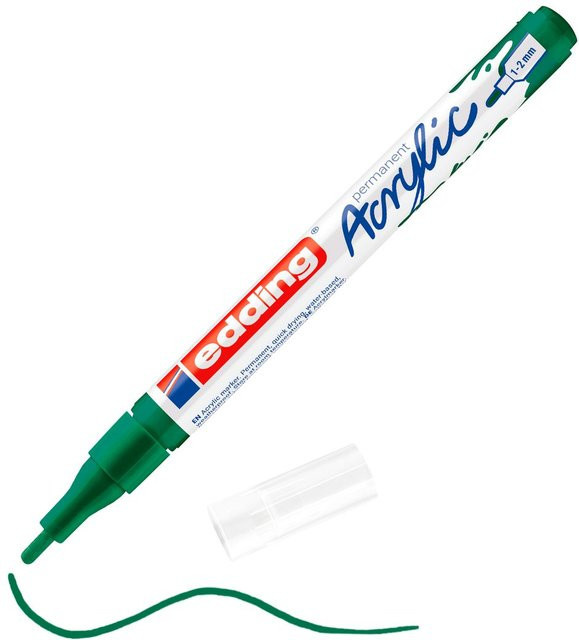 edding 5300 Acrylmarker Fein in Moosgrün mit Pigmenten - Bild 1