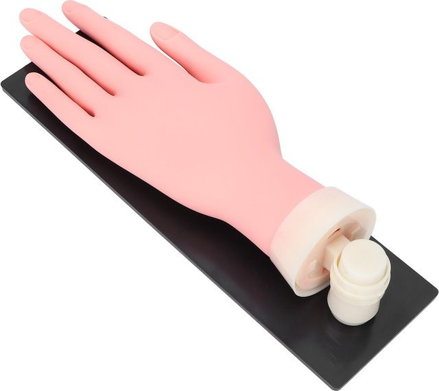 Koogeelife Übungshand für Nagel-Training, beige, matt, Unisex - Bild 1