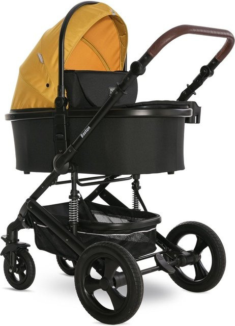 Lorelli Kombikinderwagen Boston 2 in 1 mit Babywanne und Sportsitz in Gelb bis 22 kg - Bild 1