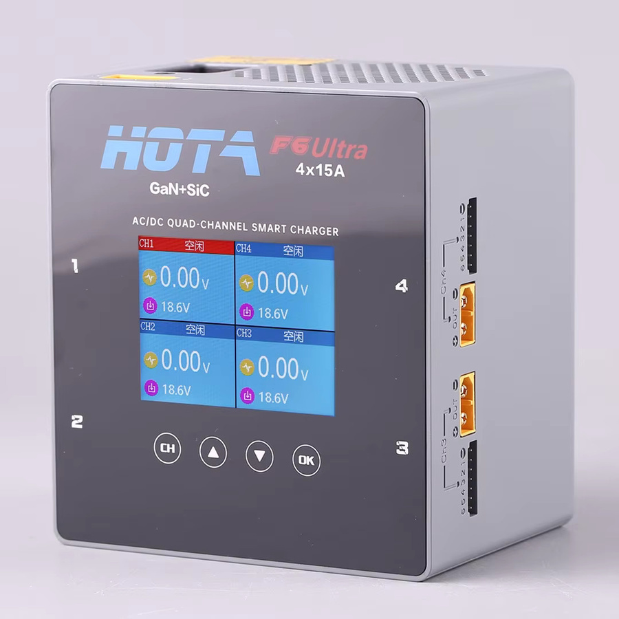 HOTA F6 Ultra Intelligentes Balancer-Ladegerät mit AC/DC-Eingang für 1-6S Li-Po Akkus und Galliumnitrid-Stromversorgung - Bild 4