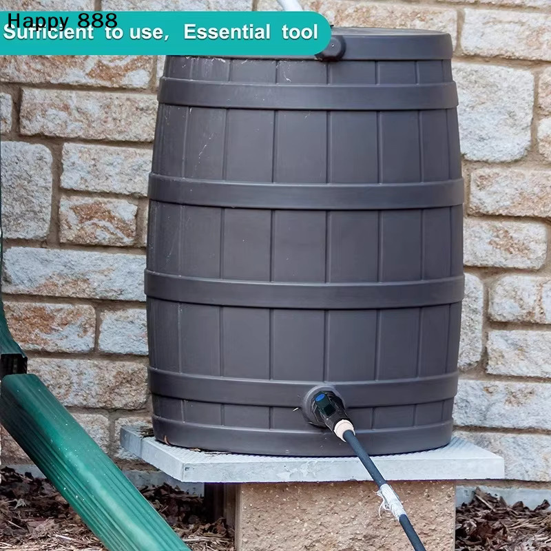 Hoeaden PVC-Wasserfass-Absperrventil-Set mit Abladdadapter und Innengewinde für Regenwassertonnen und den Garten - Bild 5