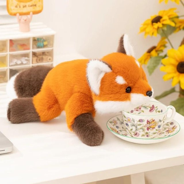 Rotes Fuchstier, Plüschtier, orange, 38cm - Bild 1