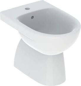 Geberit Stand-Bidet Renova aus Keramik mit Überlauf, weiß, teilgeschlossen