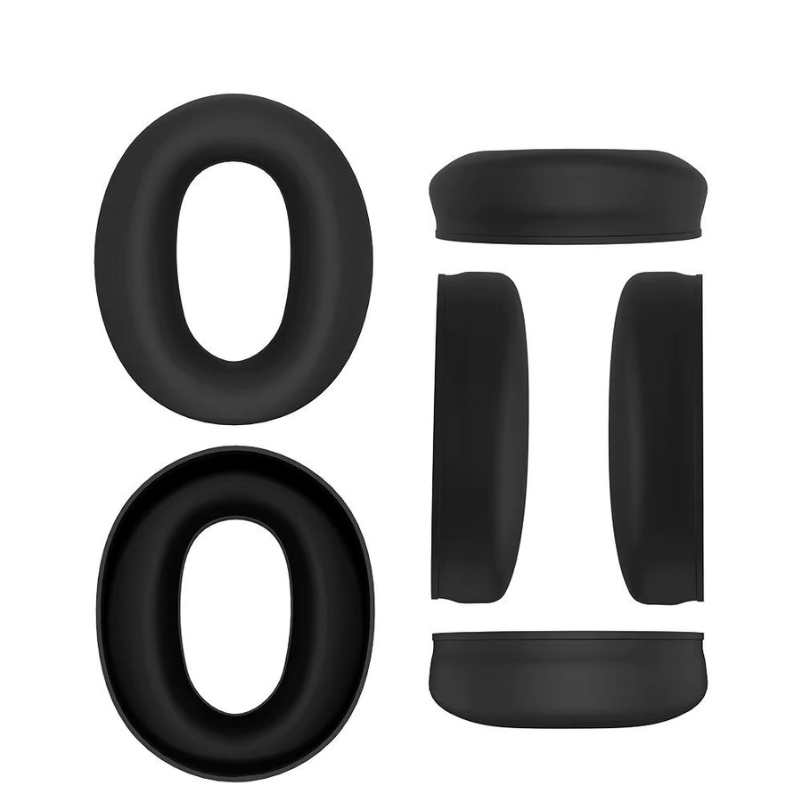 Silikon Schutzhülle für Sony WH-CH720N Bluetooth On-Ear Kopfhörer in Schwarz - Bild 1