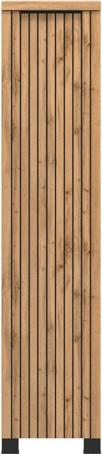 Held Möbel Bad-Midischrank Manchester mit 1 Tür in Wildeiche, Höhe: 130 cm, Breite: 30 cm, Tiefe: 35 cm - Bild 1