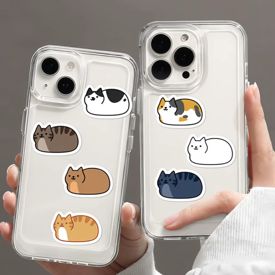 500 Stück Kawaii Cartoon Katzen Aufkleber in Multicolour für Laptop, Skateboard und Handy - Bild 3