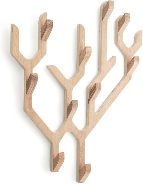 Harto Ambroise Wandgarderobe aus Eichenholz in Braun im rustikalen Design - Bild 1