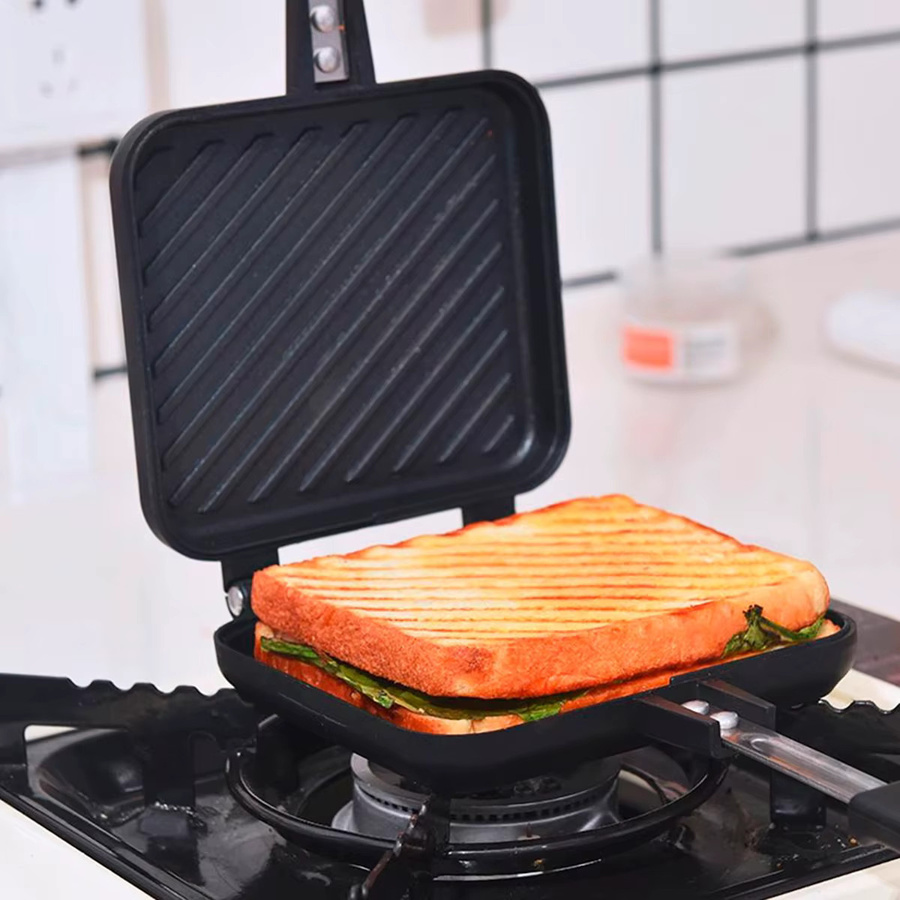 Willstar Sandwichmaker mit doppelseitiger Antihaftbeschichtung in Schwarz zum Backen von Toast, Waffeln und Pfannkuchen - Bild 5