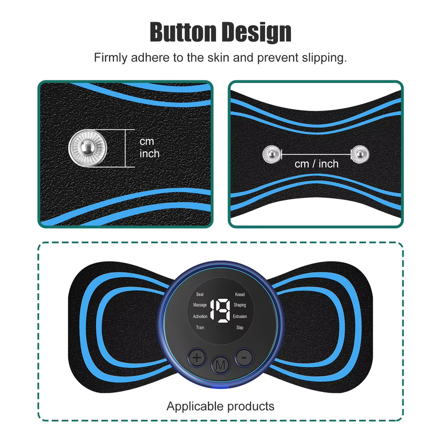 SUOLAER Zervikale Massage Pads, 5 Stück, Schwarz, Unisex - Bild 3